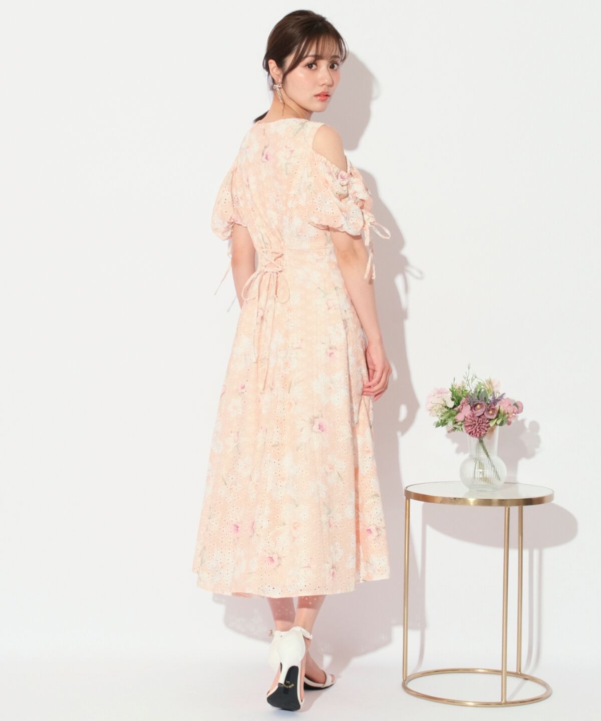 WILLSELECTION「レースフラワープリントワンピース」|ワンピース|