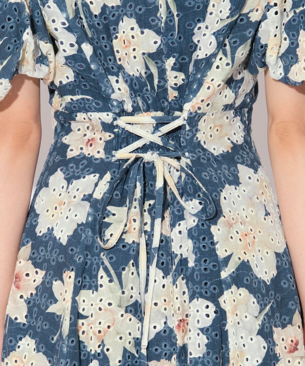 WILLSELECTION「レースフラワープリントワンピース」|ワンピース|