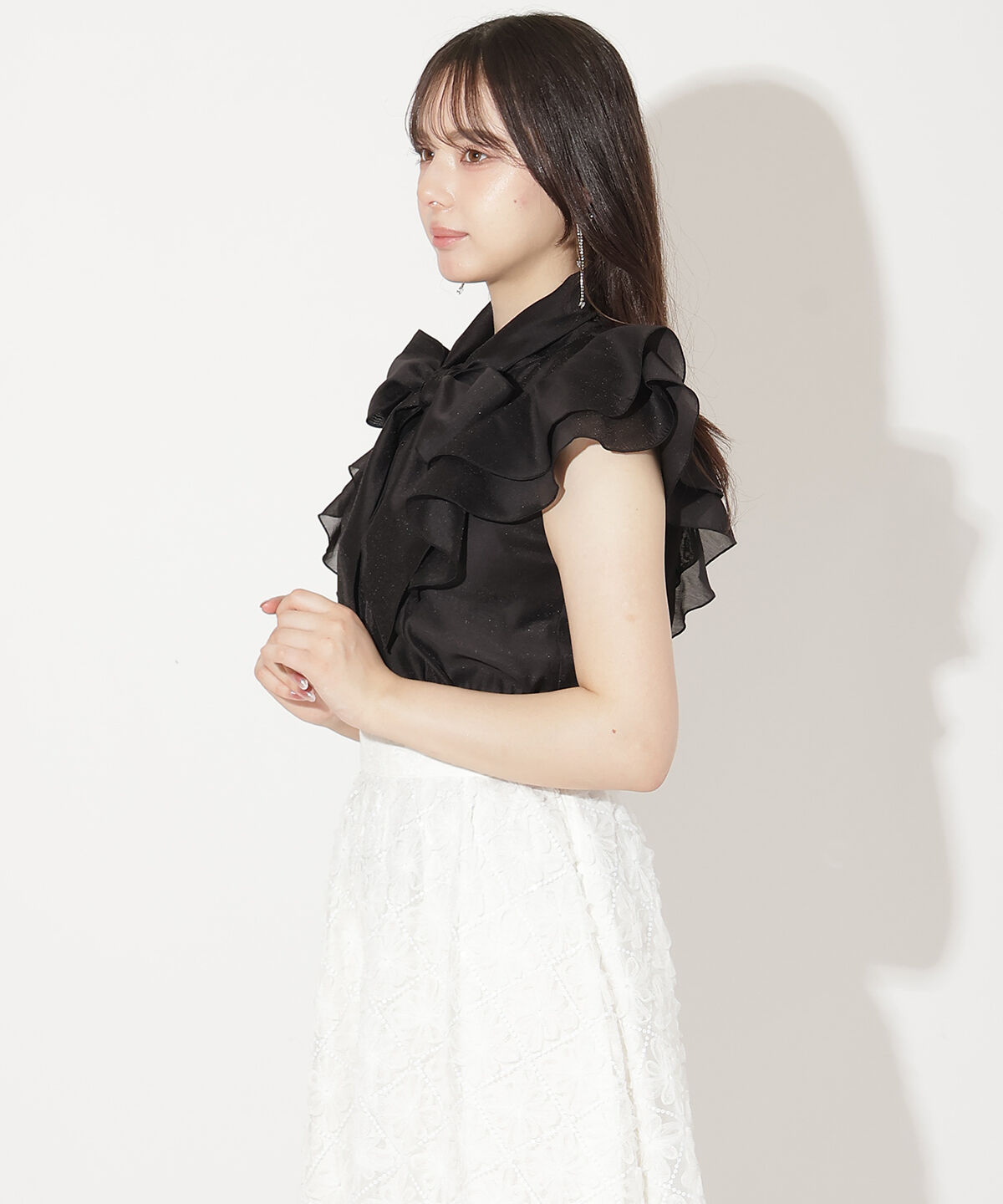 WILLSELECTION「メロウフリルシアーブラウス」|シャツ・ブラウス|