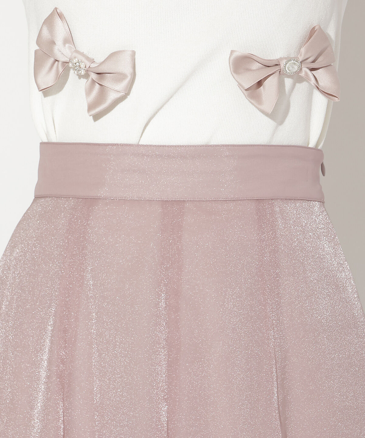 WILLSELECTION「シャイニーフレアスカート」|フレア|