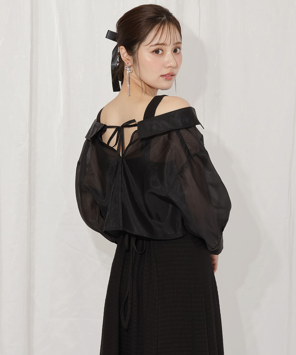 WILLSELECTION「シアーブラウス&times;カットソーマーメイドワンピース」|ワンピース|