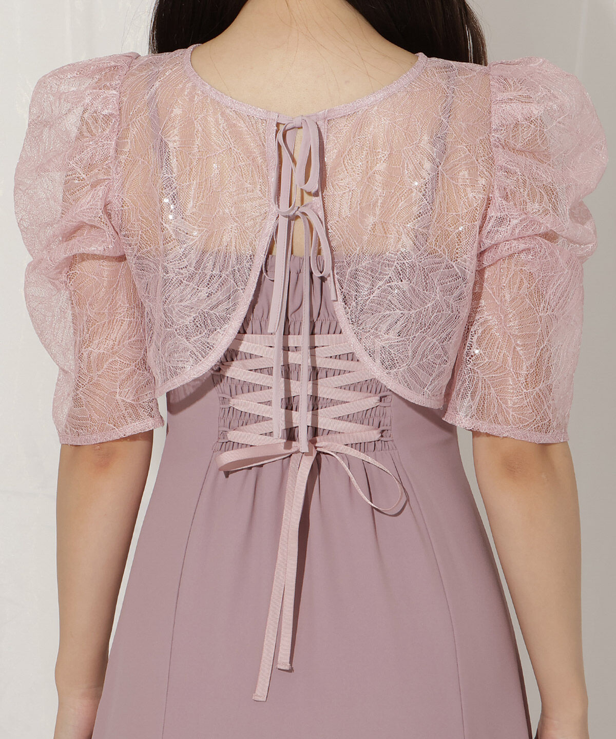 WILLSELECTION「スパンコールレースブラウス&times;マーメイドワンピース」|ドレス|