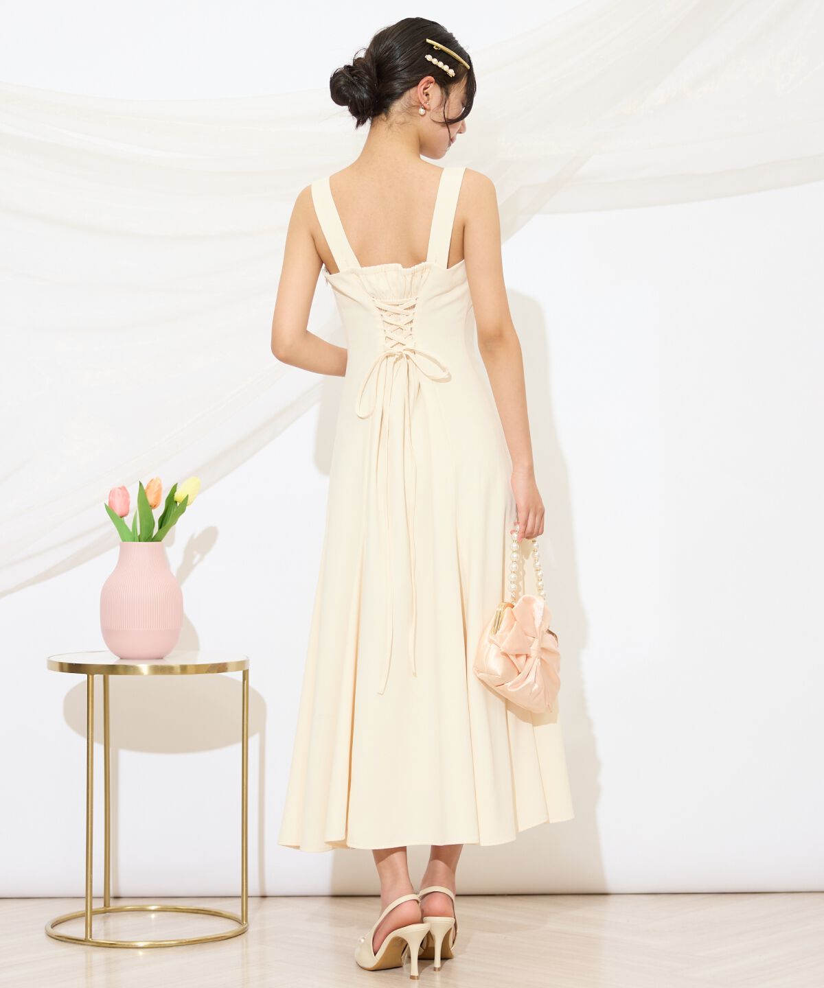 WILLSELECTION「バックレースアップワンピース」|ドレス|