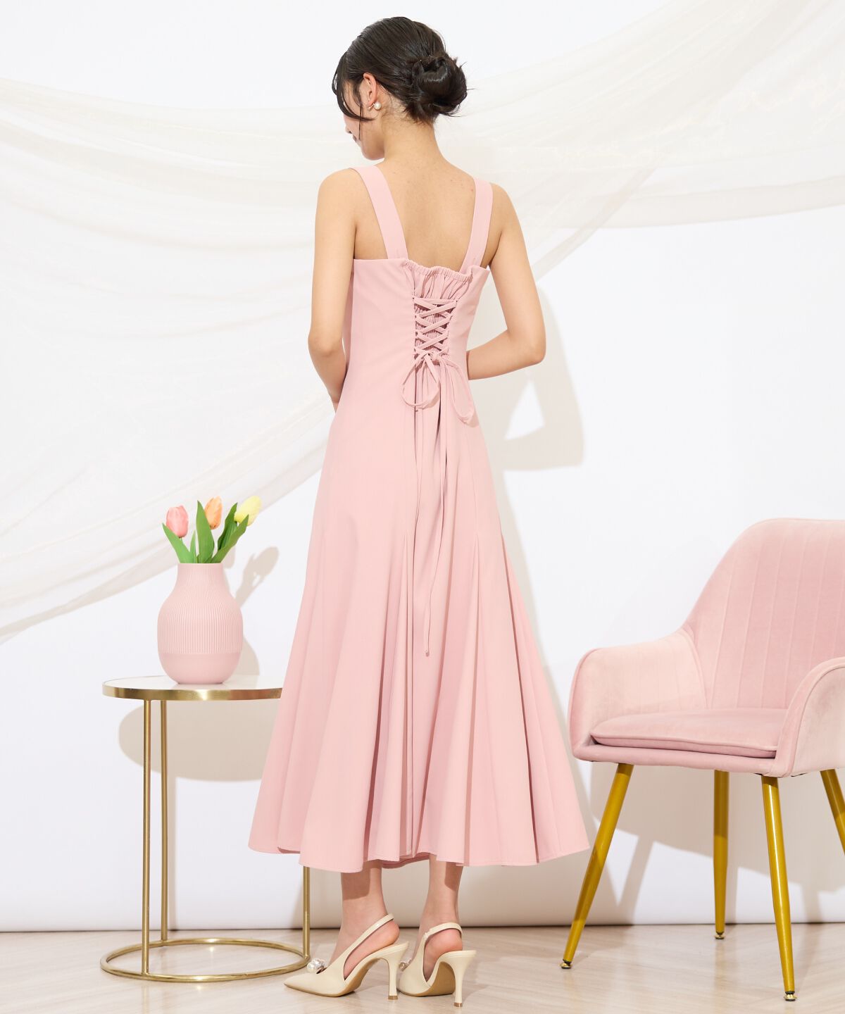 WILLSELECTION「バックレースアップワンピース」|ドレス|