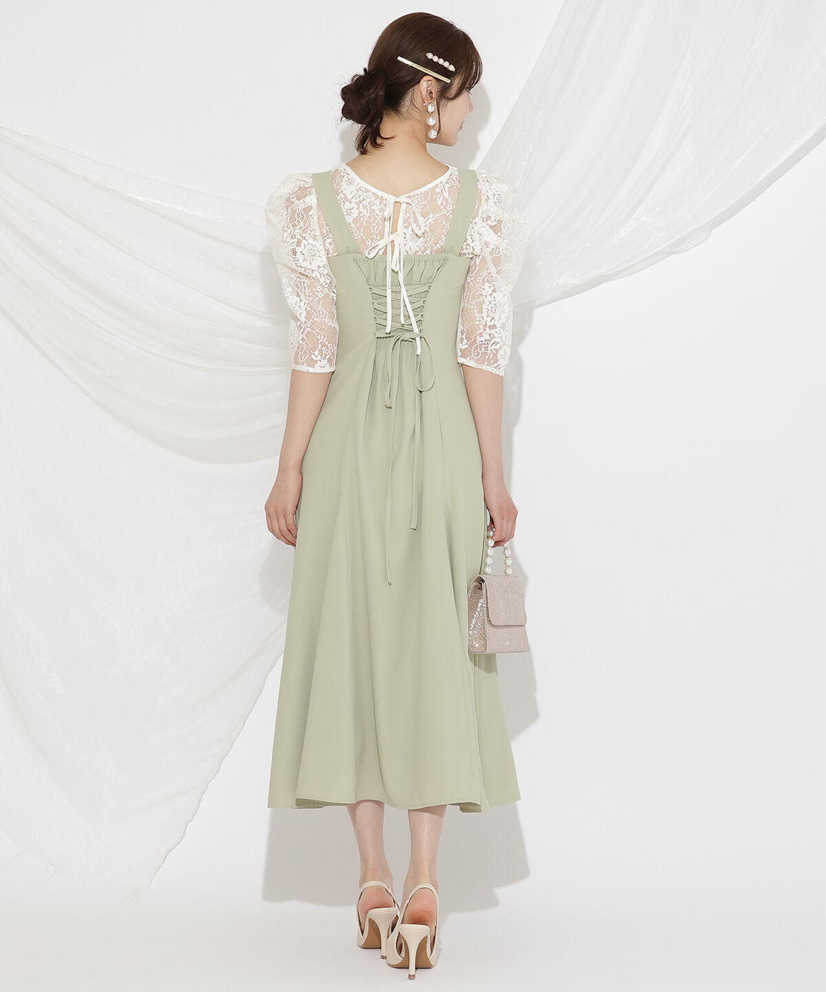 WILLSELECTION「バックレースアップワンピース」|ドレス|