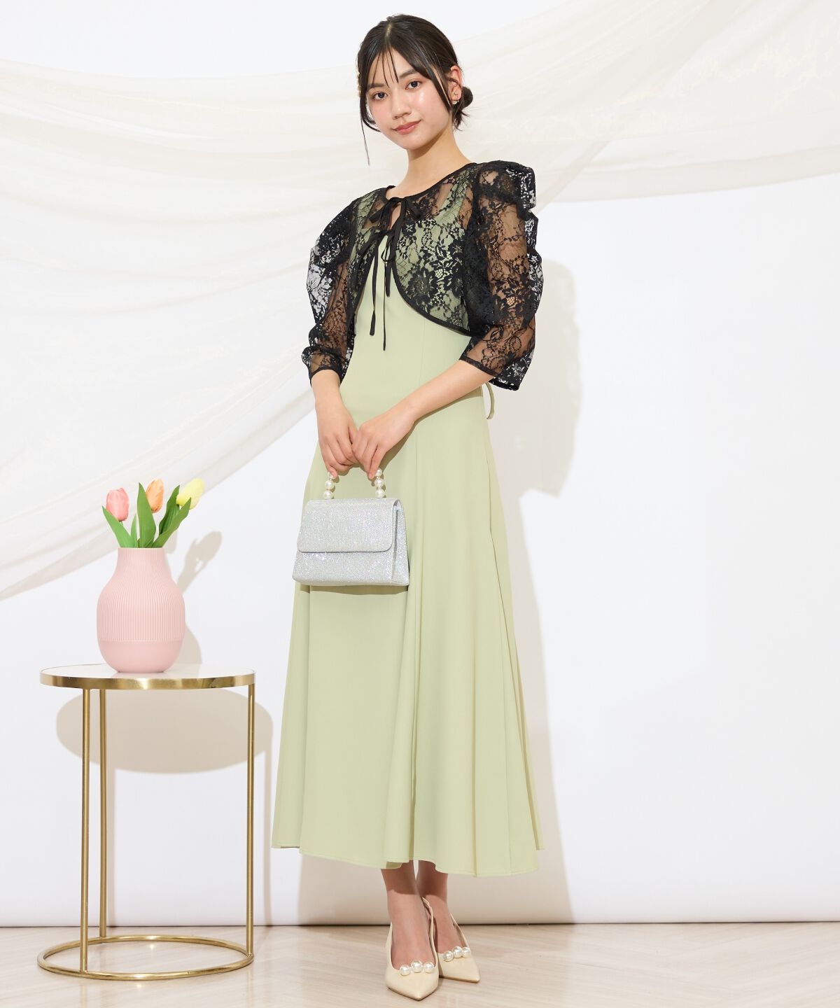 WILLSELECTION「バックレースアップワンピース」|ドレス|