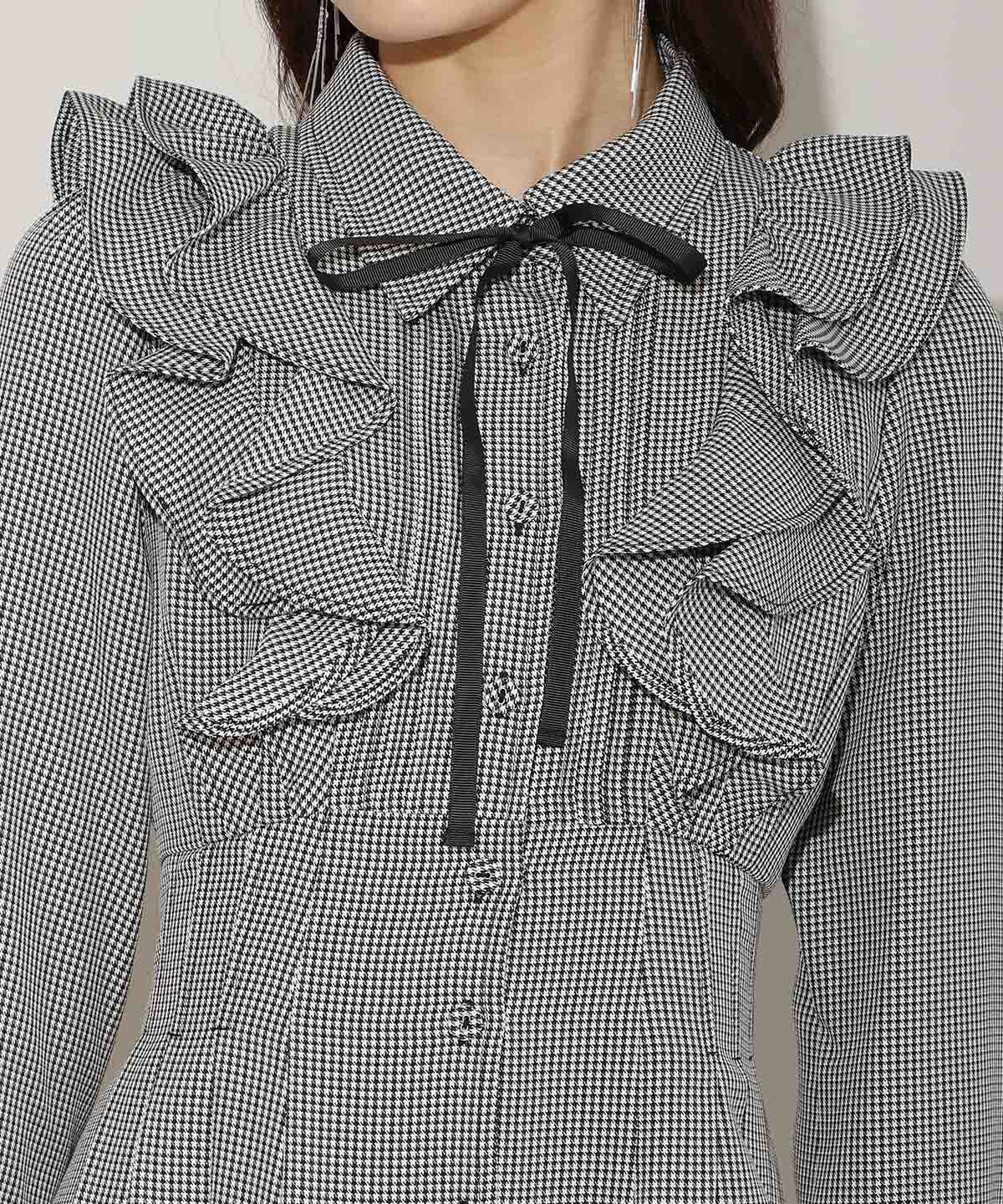 WILLSELECTION「ナローリボンフリルシャツワンピース」|ワンピース|