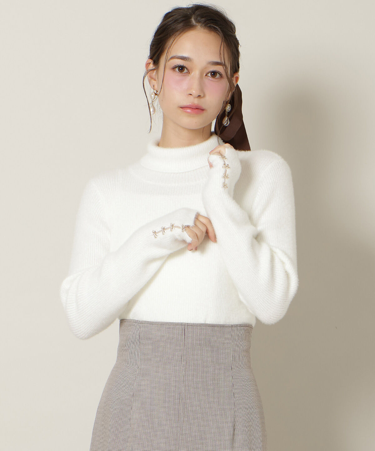 WILLSELECTION「FOXライクヤーンタートルネックプルオーバー」|ニット・セーター|