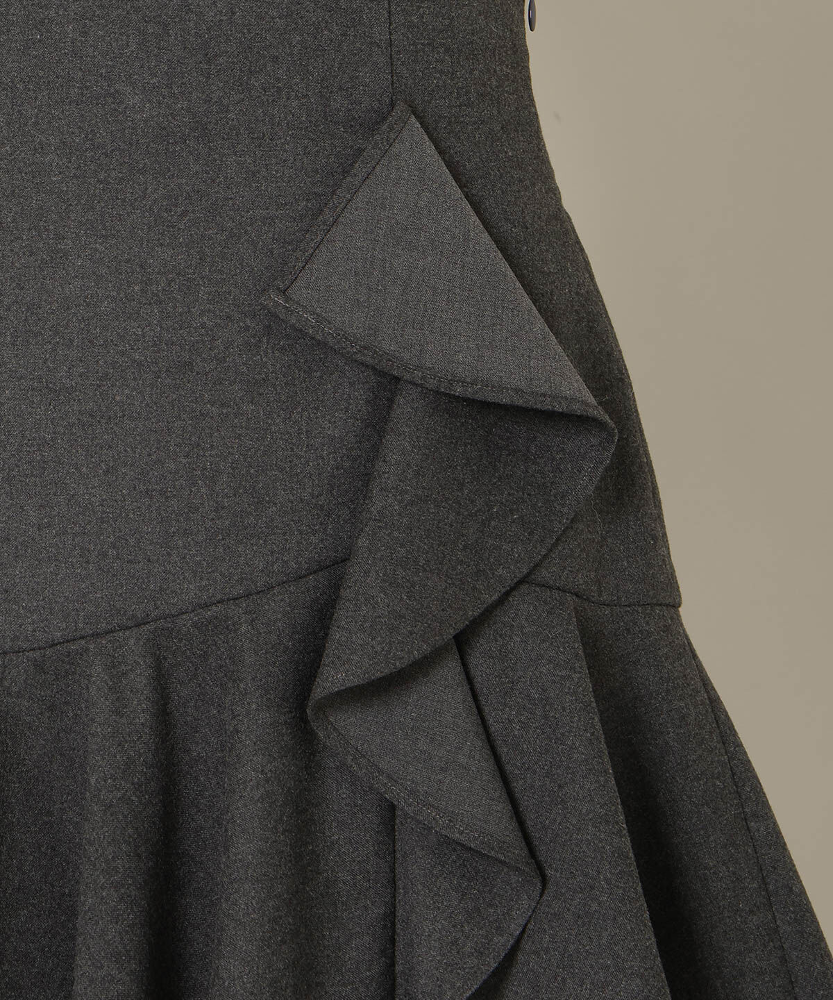 WILLSELECTION「アシメラッフルフリルミニスカート」|フレア|