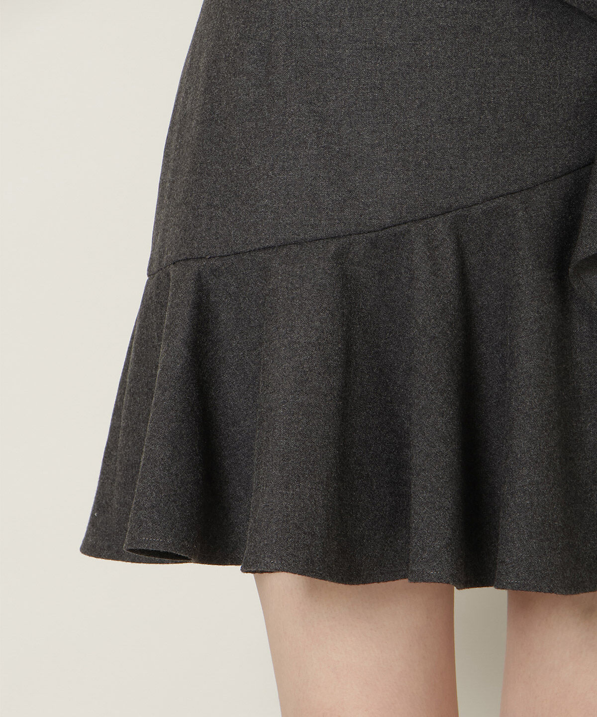 WILLSELECTION「アシメラッフルフリルミニスカート」|フレア|