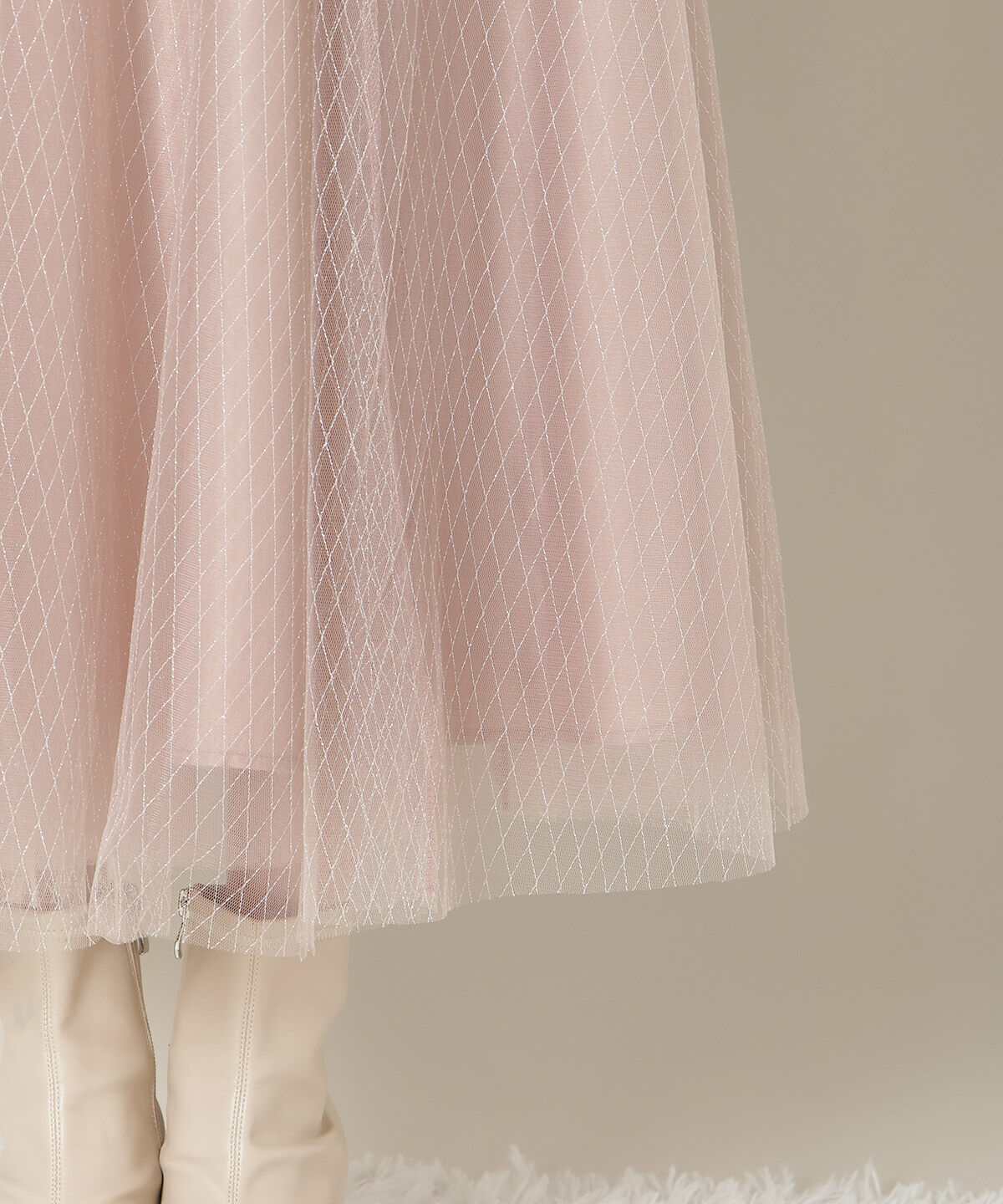 WILLSELECTION「ラメチュールボリュームスカート」|フレア|