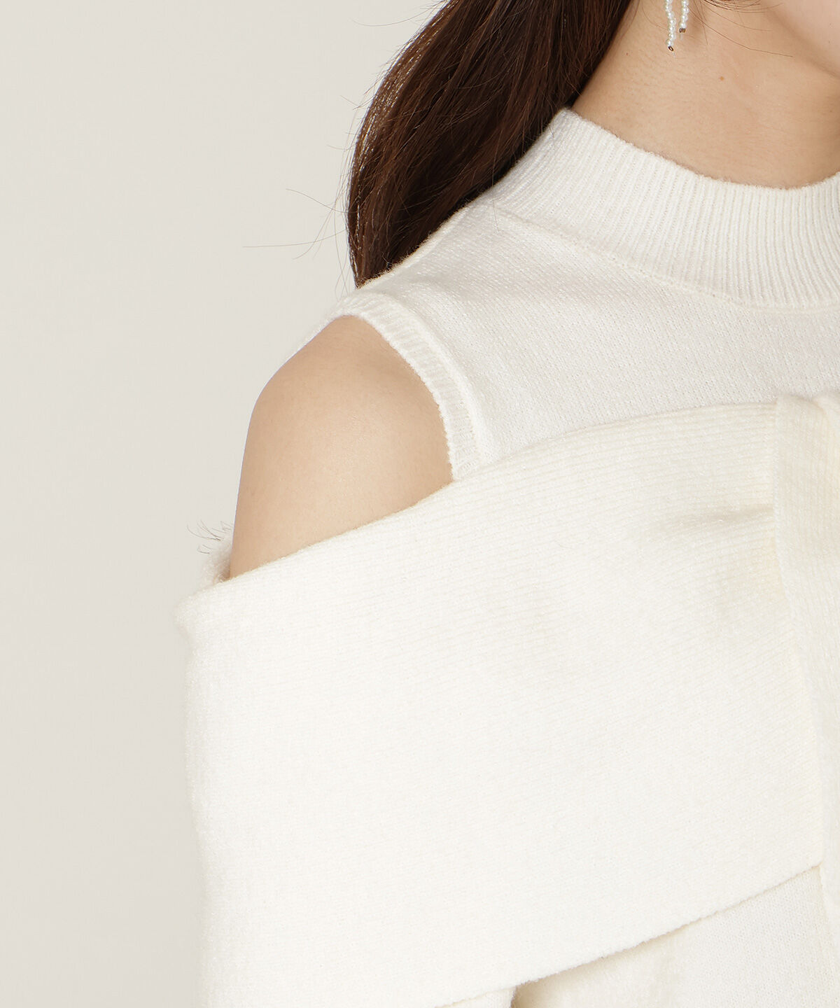 WILLSELECTION「ツイストリボンオフショルニット」|ニット・セーター|