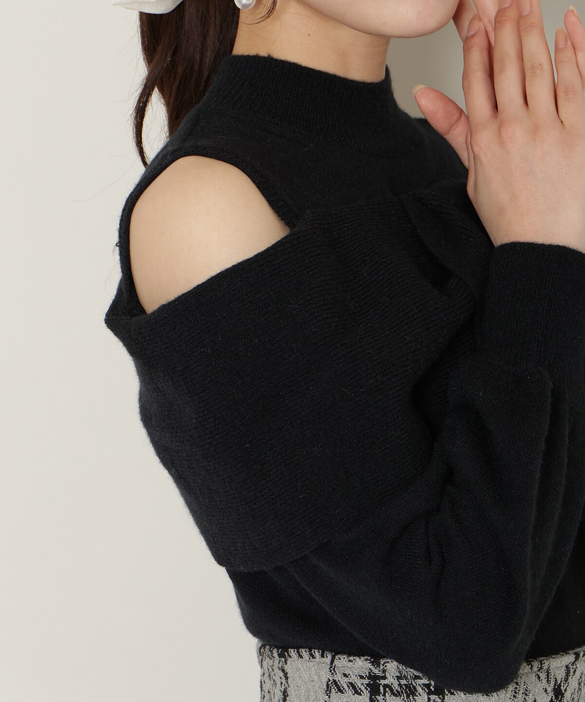 WILLSELECTION「ツイストリボンオフショルニット」|ニット・セーター|