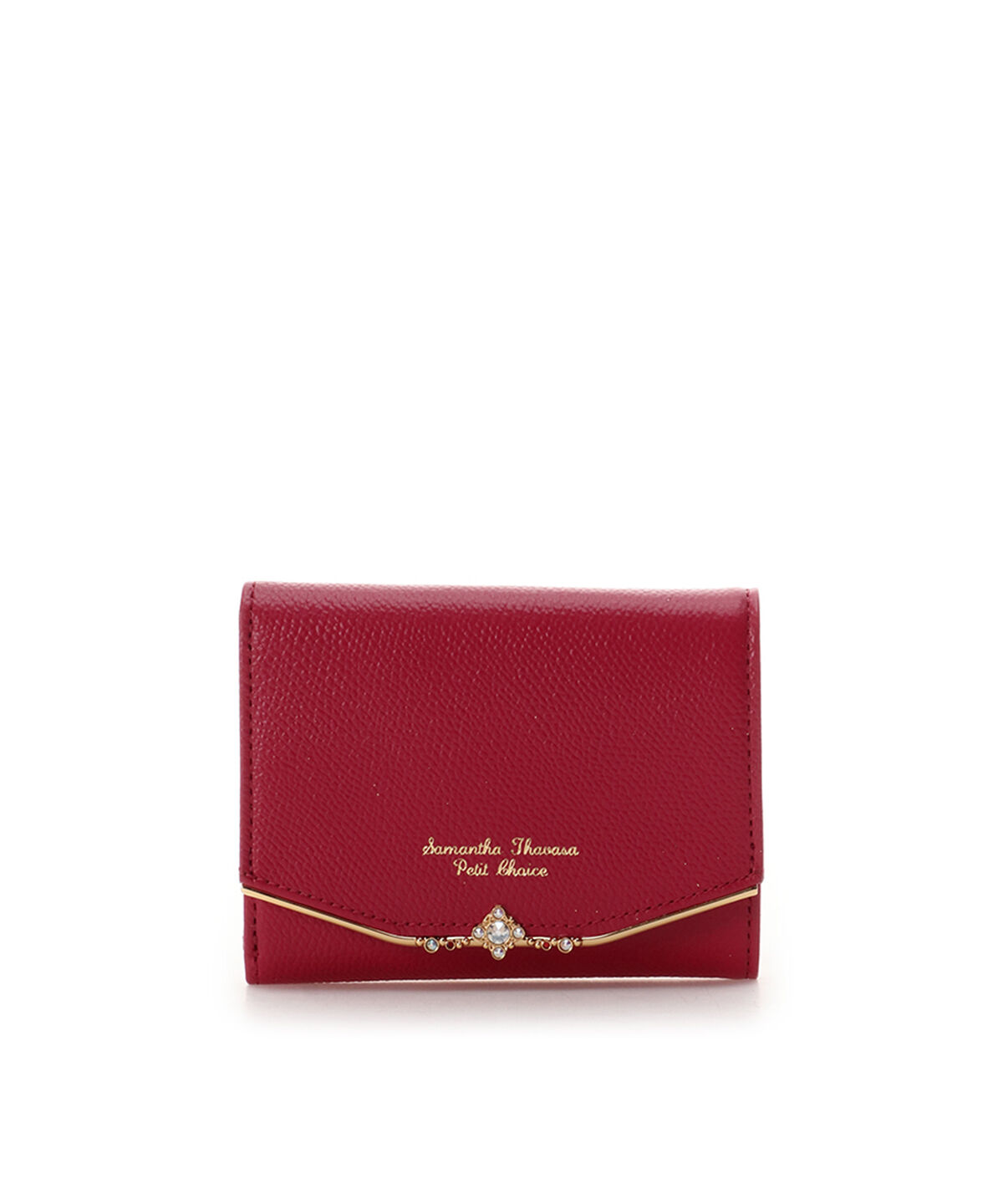 Samantha Thavasa Petit Choice「ジュエルバー　折財布」|財布|ワインレッド
