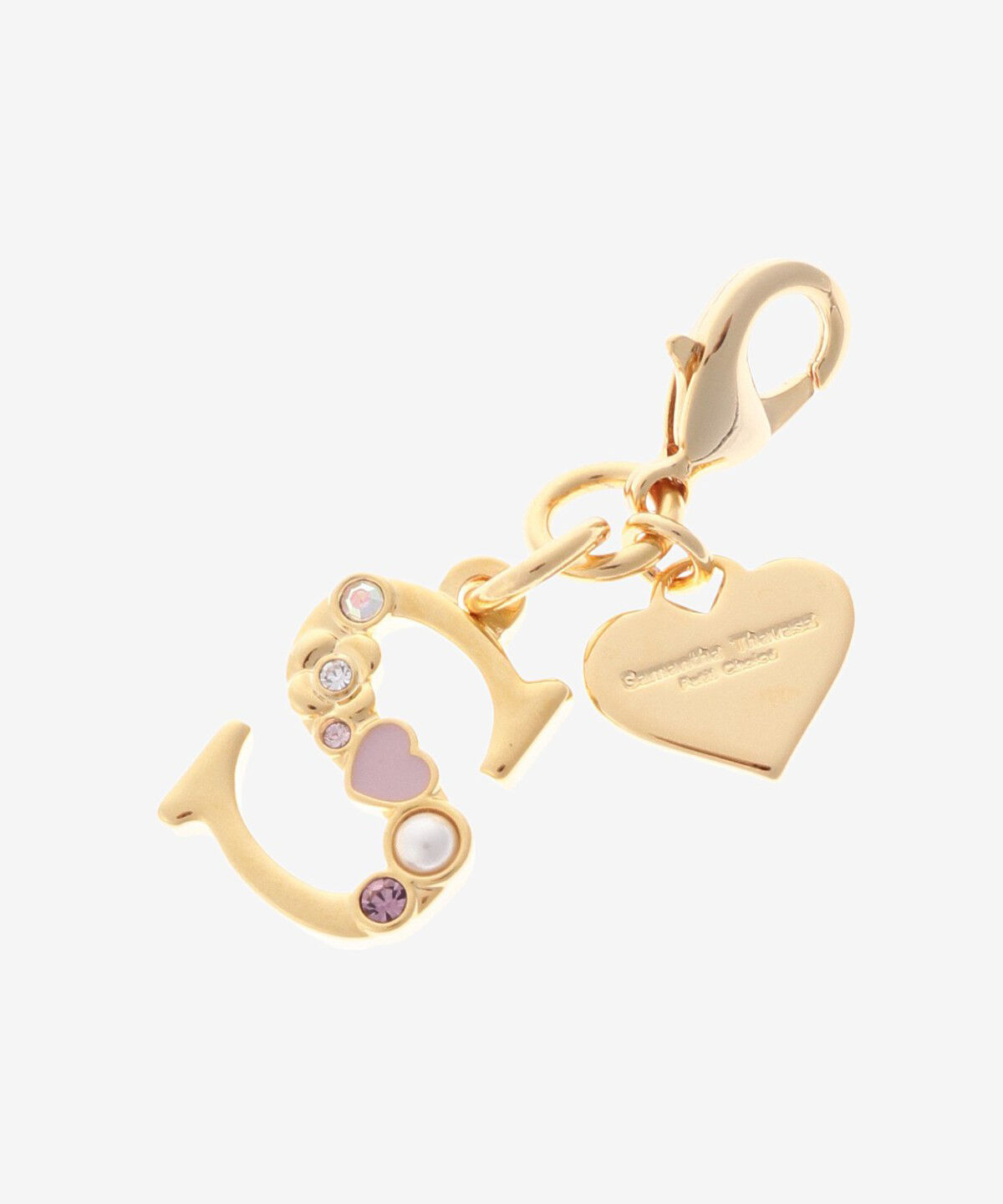 Samantha Thavasa Petit Choice「ハートモチーフイニシャルチャーム(S)」|チャーム・キーホルダー|ゴールド