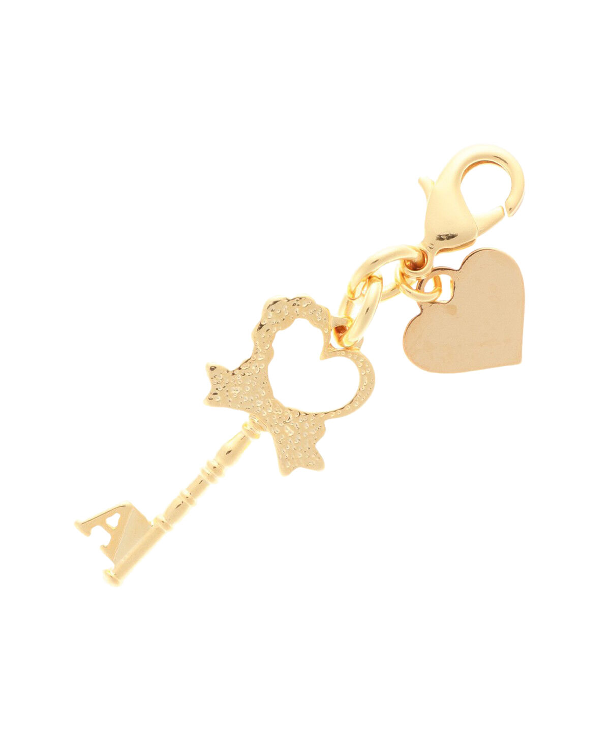 Samantha Thavasa Petit Choice「キーモチーフ イニシャルファスナーチャーム A」|チャーム・キーホルダー|