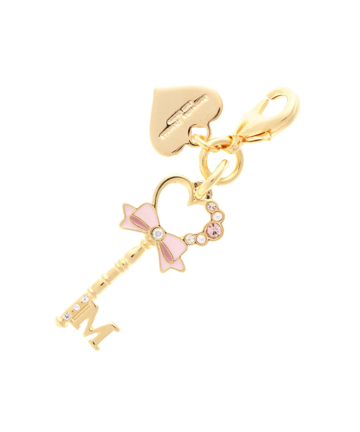 Samantha Thavasa Petit Choice「キーモチーフ イニシャルファスナーチャーム M」|チャーム・キーホルダー|ゴールド