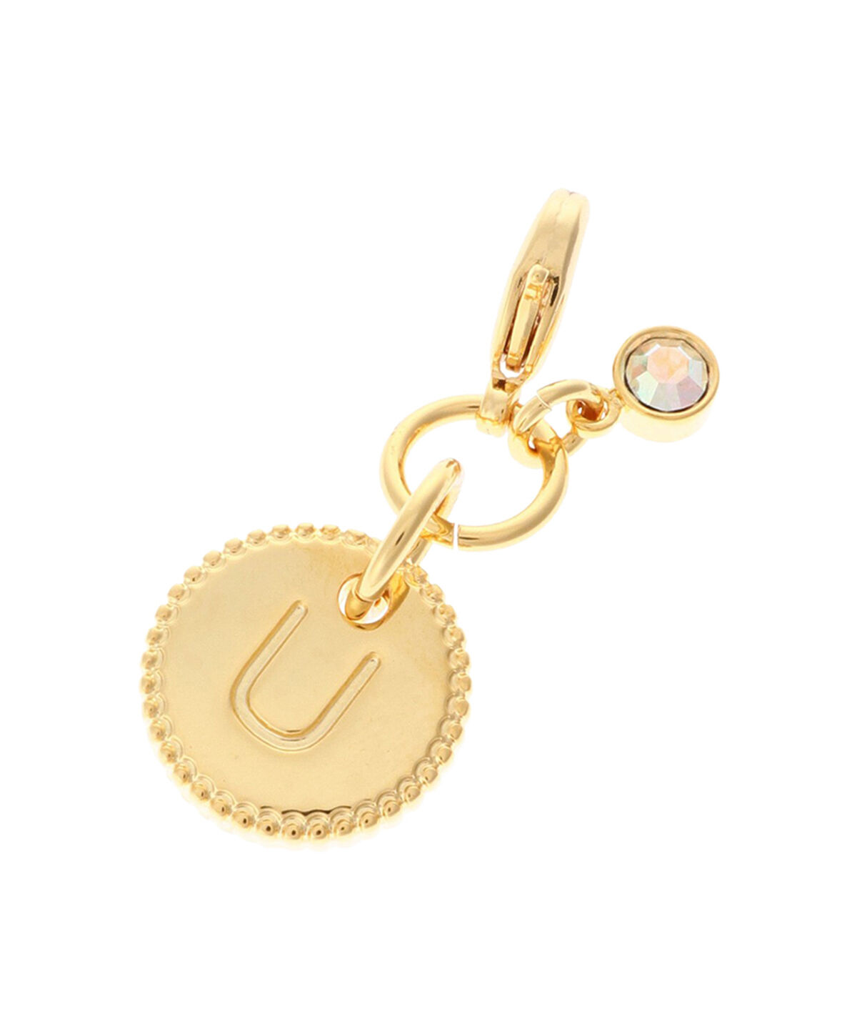Samantha Thavasa Petit Choice「シンプルイニシャルチャーム Ｕ」|チャーム・キーホルダー|ゴールド