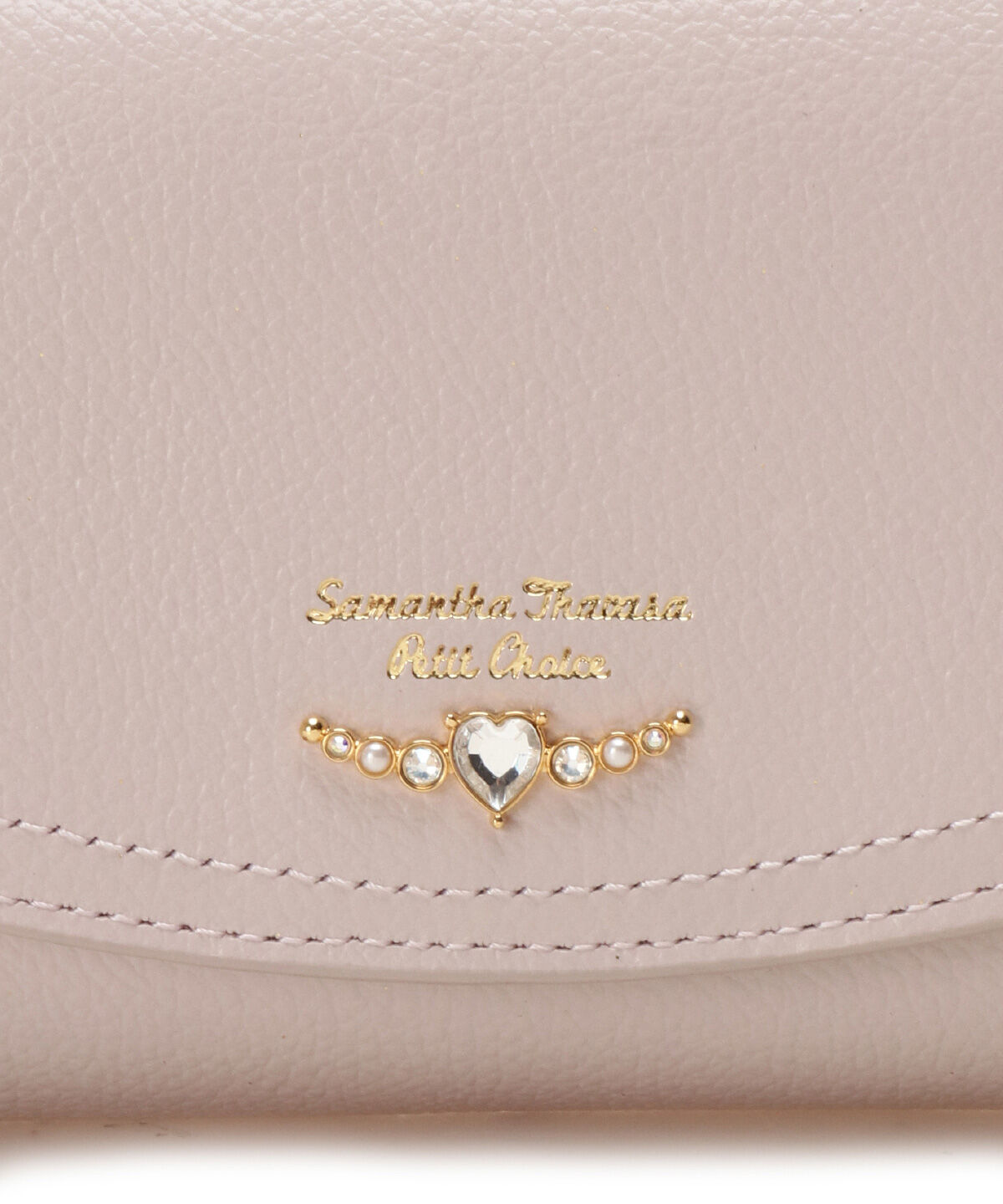 Samantha Thavasa Petit Choice「クリアハートビジュー 長財布」|財布|
