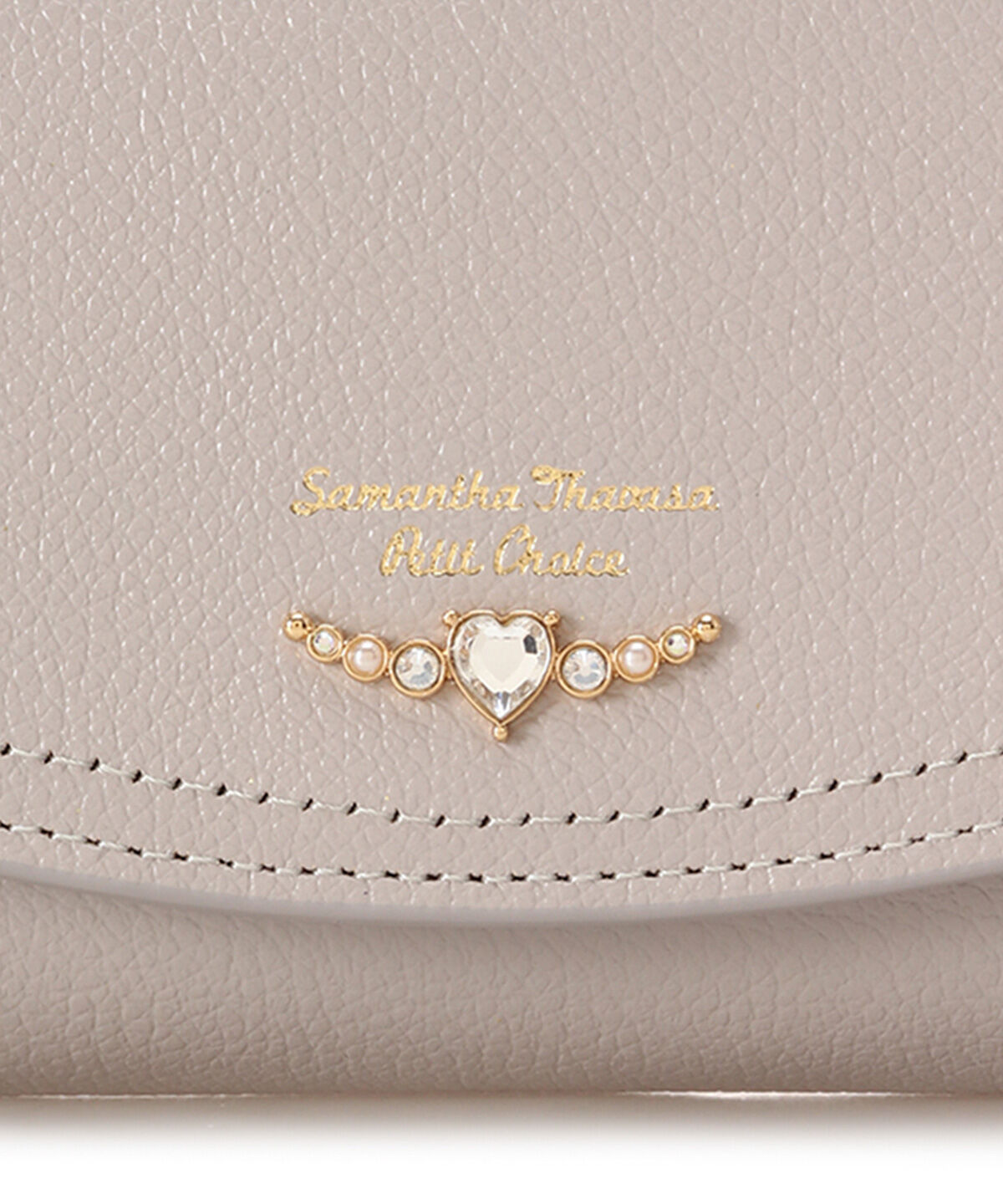 Samantha Thavasa Petit Choice「クリアハートビジュー 長財布」|財布|