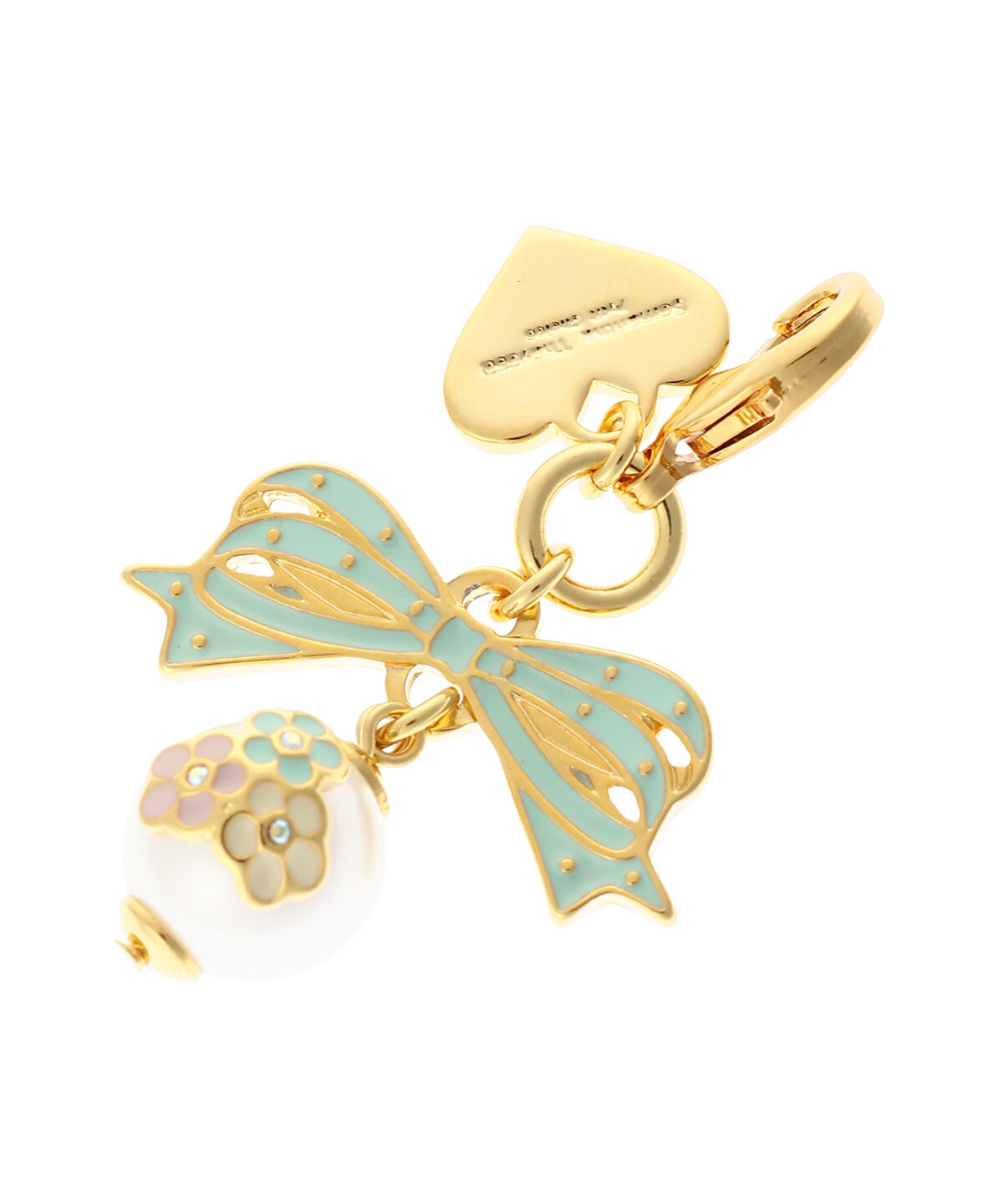 Samantha Thavasa Petit Choice「リボンパール ファスナーチャーム」|チャーム・キーホルダー|Emeraldｸﾞﾘｰﾝ