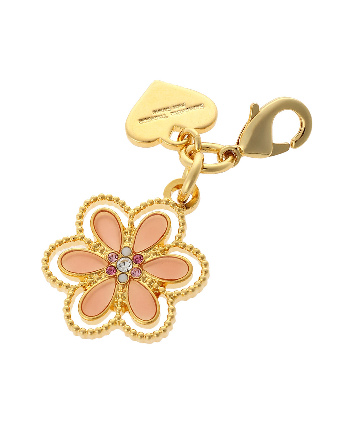 Samantha Thavasa Petit Choice「ドットフラワー ファスナーチャーム」|チャーム・キーホルダー|ピンク
