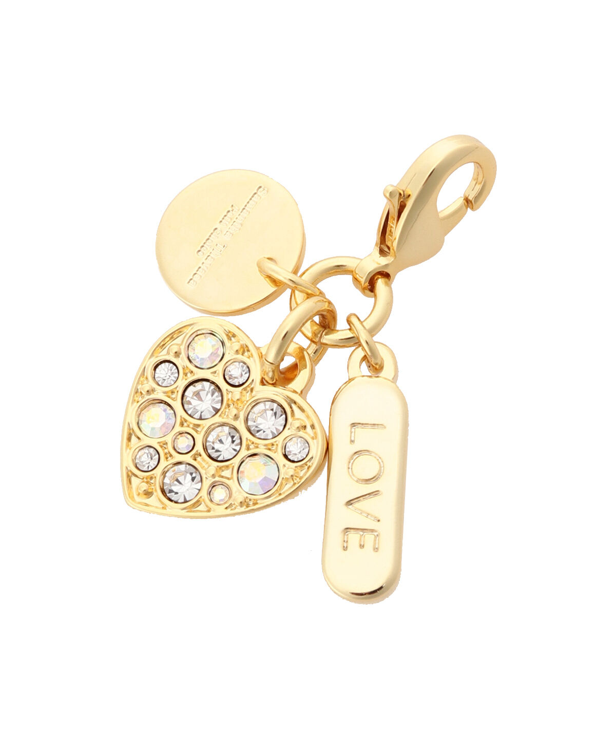 Samantha Thavasa Petit Choice「ストーンモチーフファスナーチャーム」|チャーム・キーホルダー|ゴールド