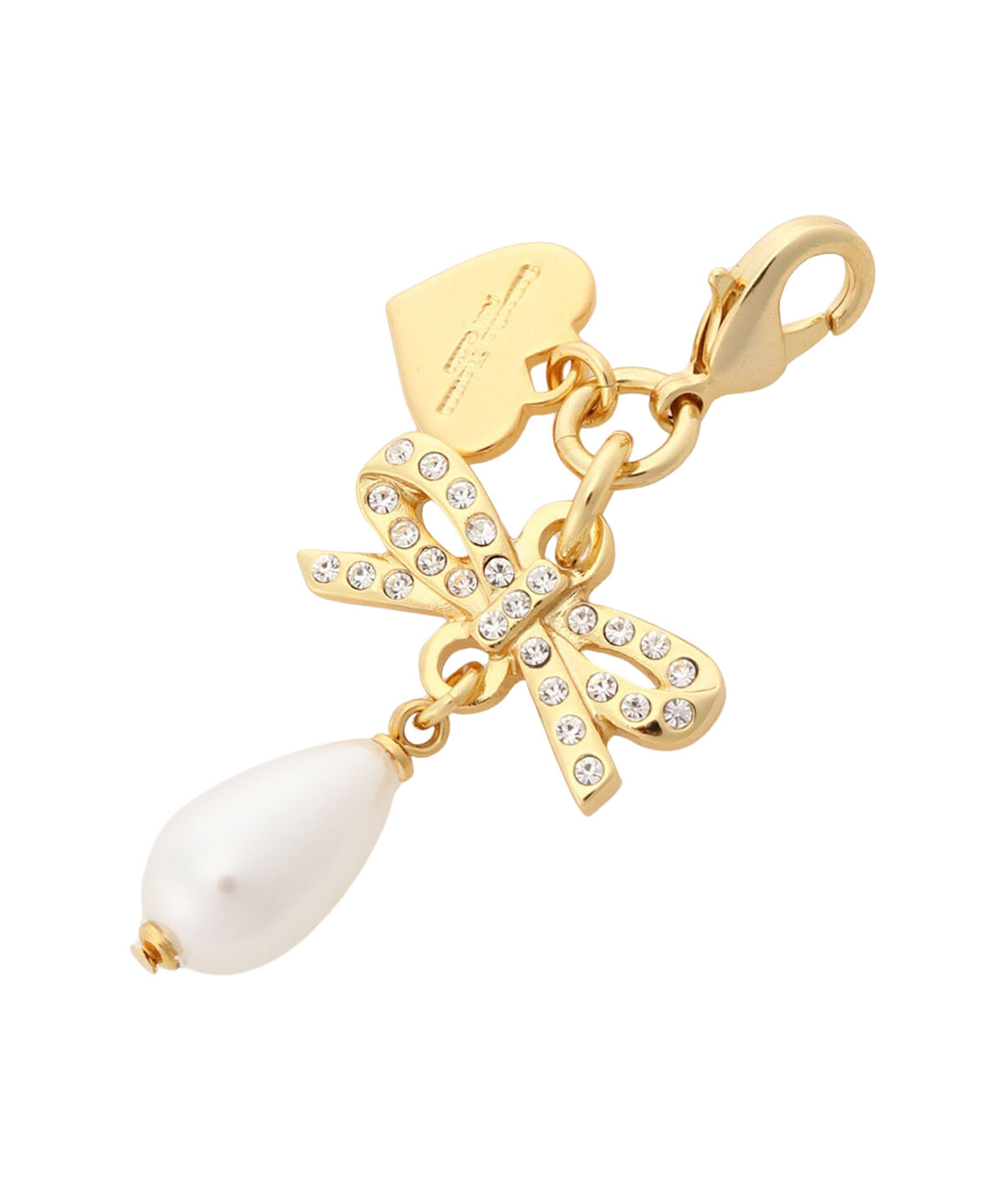 Samantha Thavasa Petit Choice「ボウタイリボン ファスナーチャーム」|チャーム・キーホルダー|ホワイト