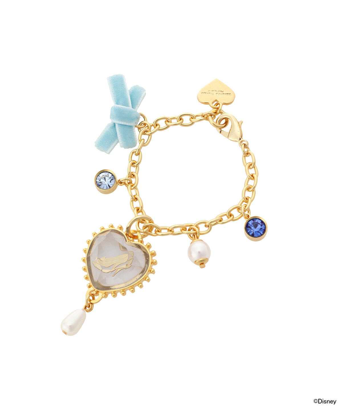 Samantha Thavasa Petit Choice「「ディズニープリンセスコレクション」バッグチャーム(シンデレラ)」|チャーム・キーホルダー|ゴールド