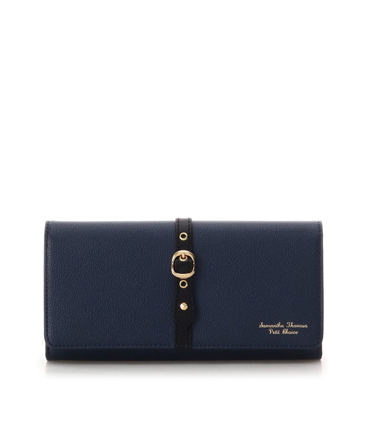 Samantha Thavasa Petit Choice「フロントベルト 長財布」|財布|ネイビー