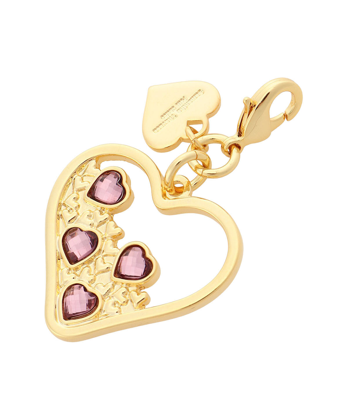 Samantha Thavasa Petit Choice「ハートモチーフ ファスナーチャーム」|チャーム・キーホルダー|ラベンダー