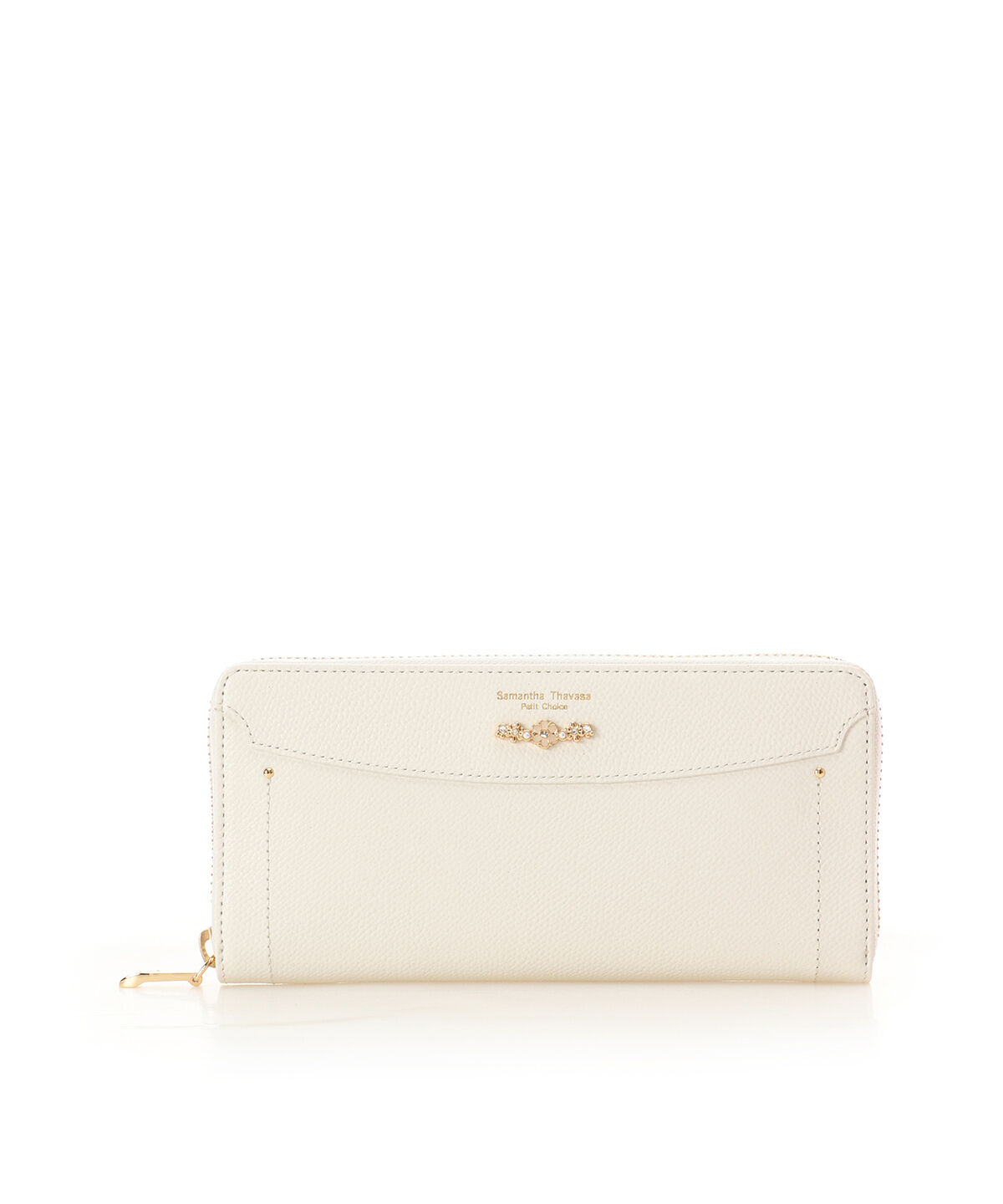 Samantha Thavasa Petit Choice「フラワーアーチ ラウンドジップ長財布」|財布|