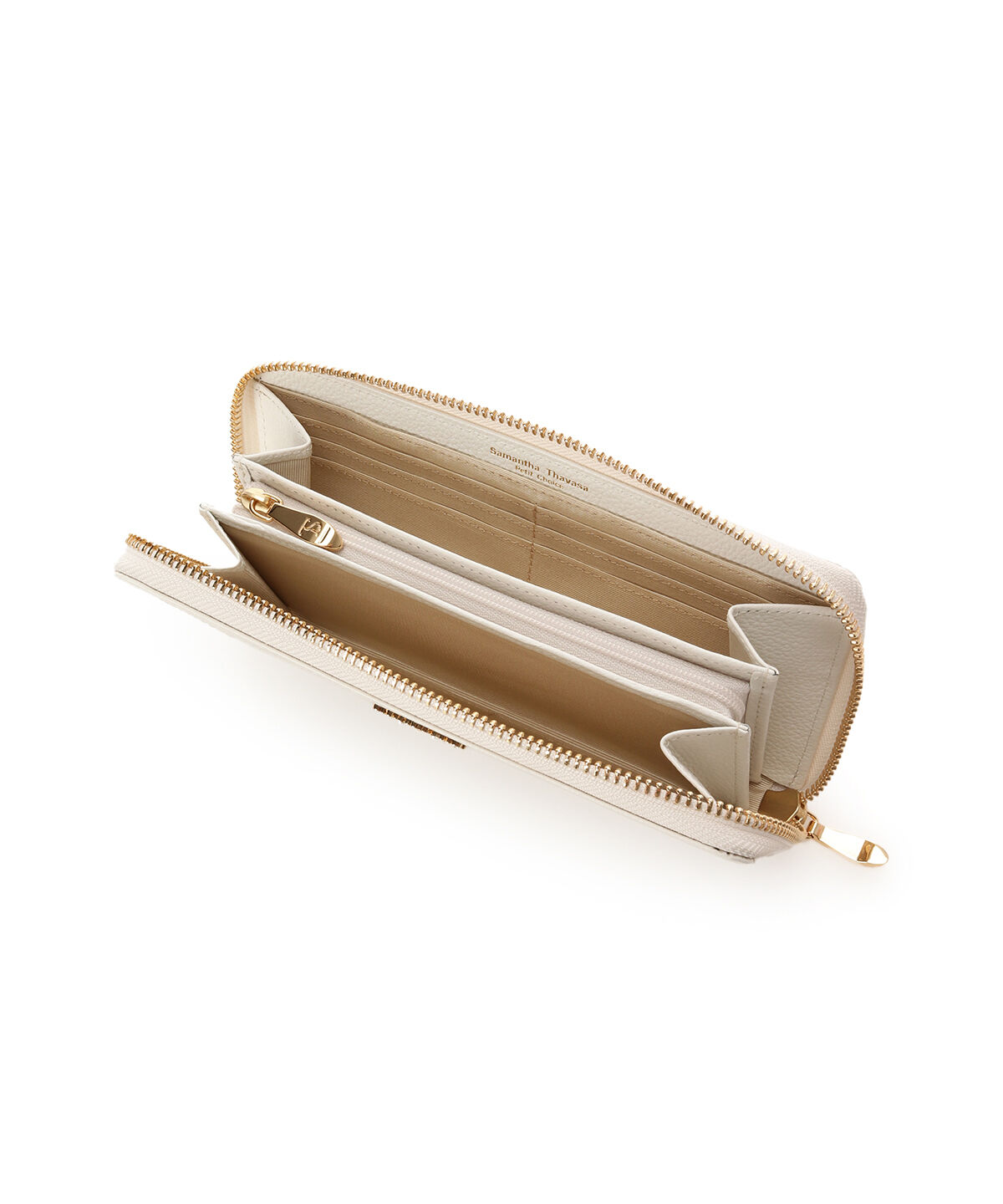 Samantha Thavasa Petit Choice「フラワーアーチ ラウンドジップ長財布」|財布|