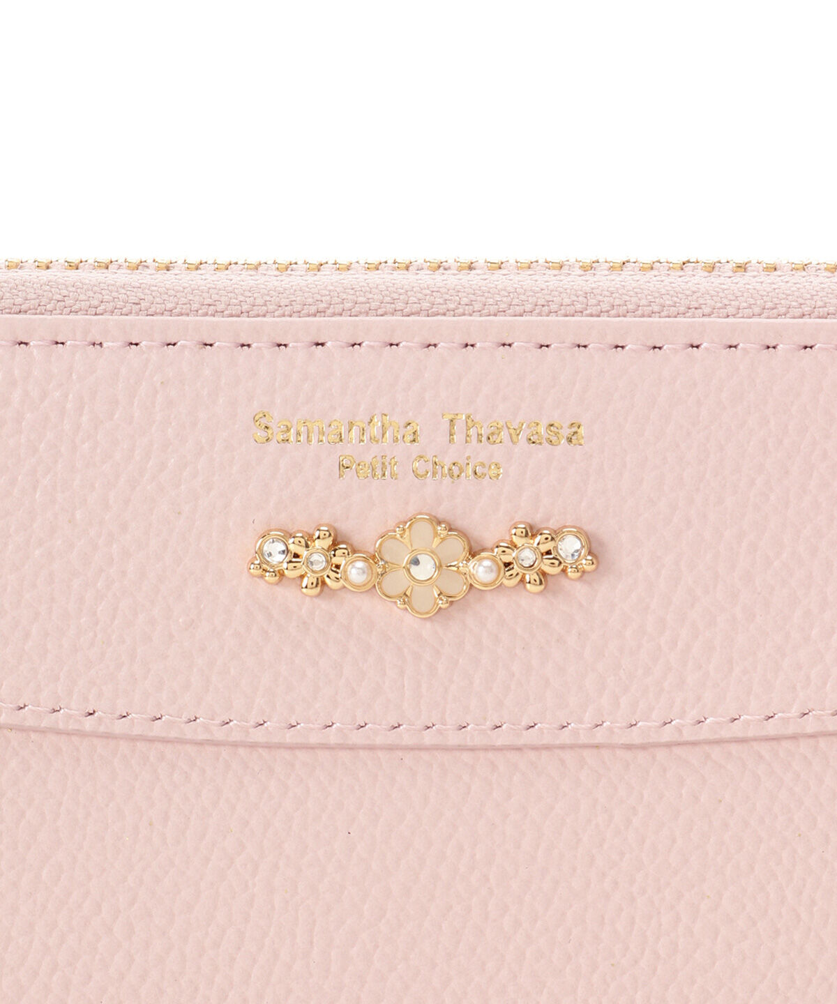 Samantha Thavasa Petit Choice「フラワーアーチ ラウンドジップ長財布」|財布|