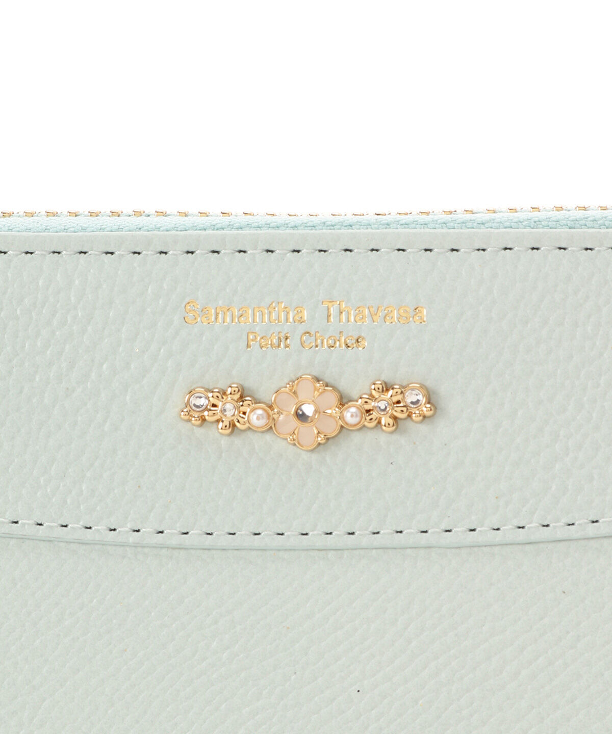 Samantha Thavasa Petit Choice「フラワーアーチ ラウンドジップ長財布」|財布|