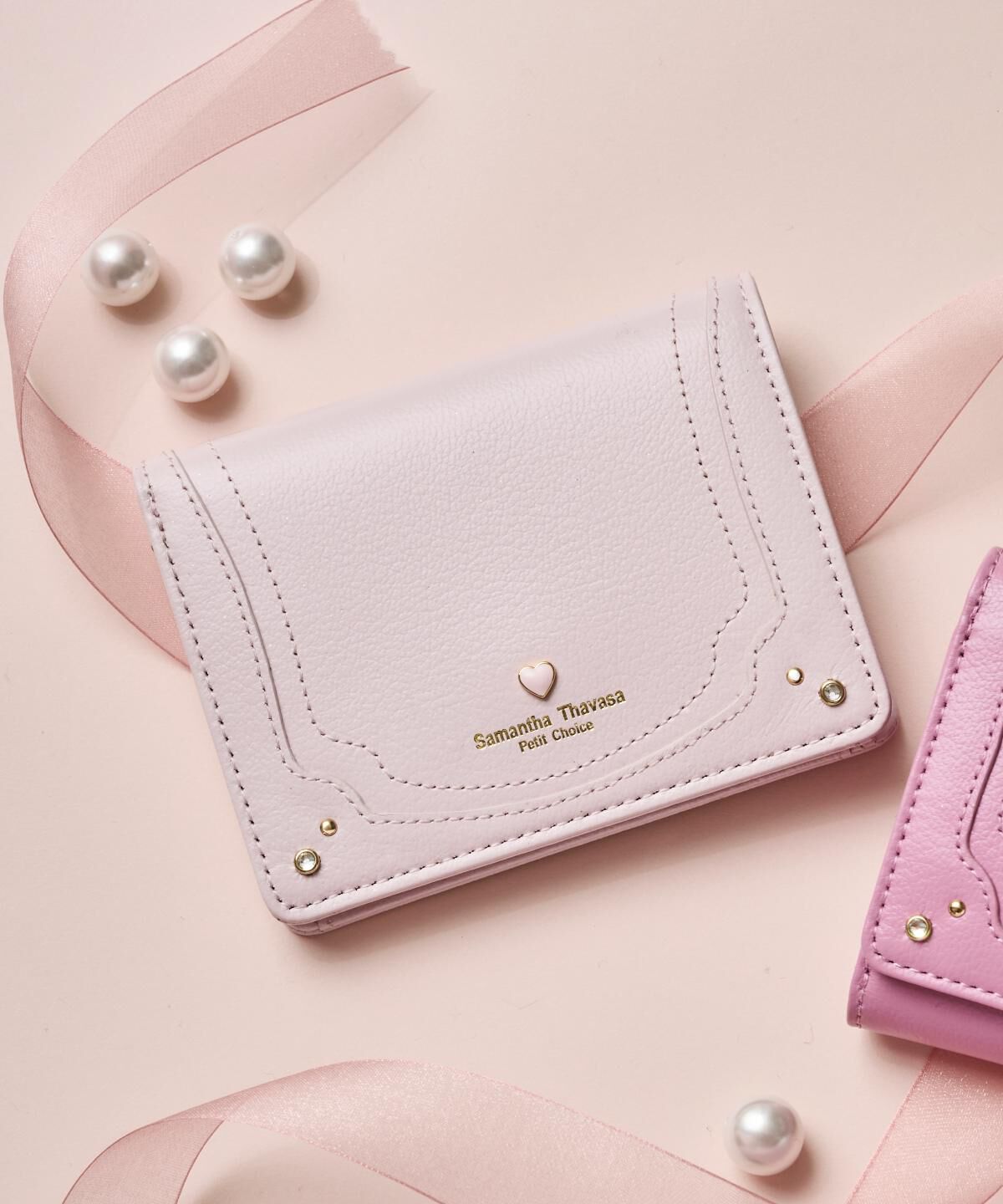 Samantha Thavasa Petit Choice「プチハート 二つ折り財布」|財布|ﾋﾟﾝｸﾍﾞｰｼﾞｭ