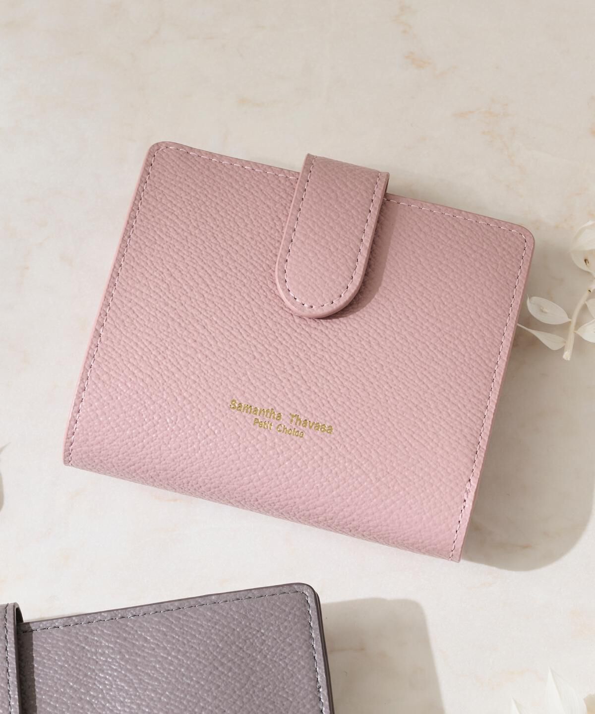 Samantha Thavasa Petit Choice「シンプル薄マチ BOX折財布」|財布|ﾋﾟﾝｸﾍﾞｰｼﾞｭ