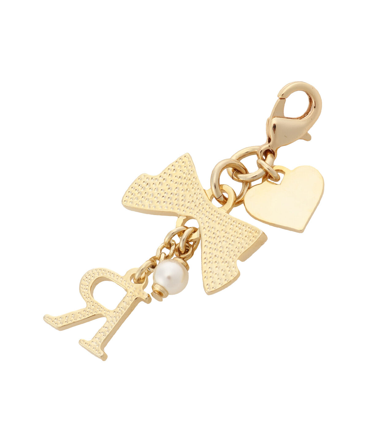 Samantha Thavasa Petit Choice「リボンイニシャルファスナーチャーム(R)」|チャーム・キーホルダー|