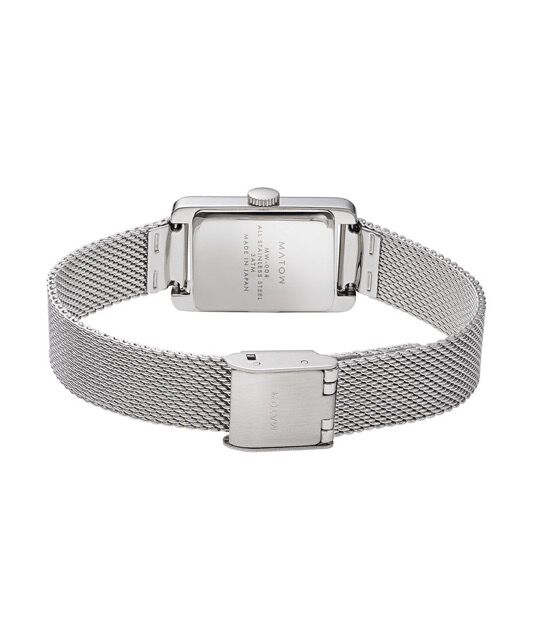 MATOW「〈MATOW (マトウ)〉 Tsuki 朧月-おぼろづき- ｽｸｴｱ ｼﾙﾊﾞｰ ﾒｯｼｭ ｻｰｸﾙﾛｰﾏﾝ」|腕時計|