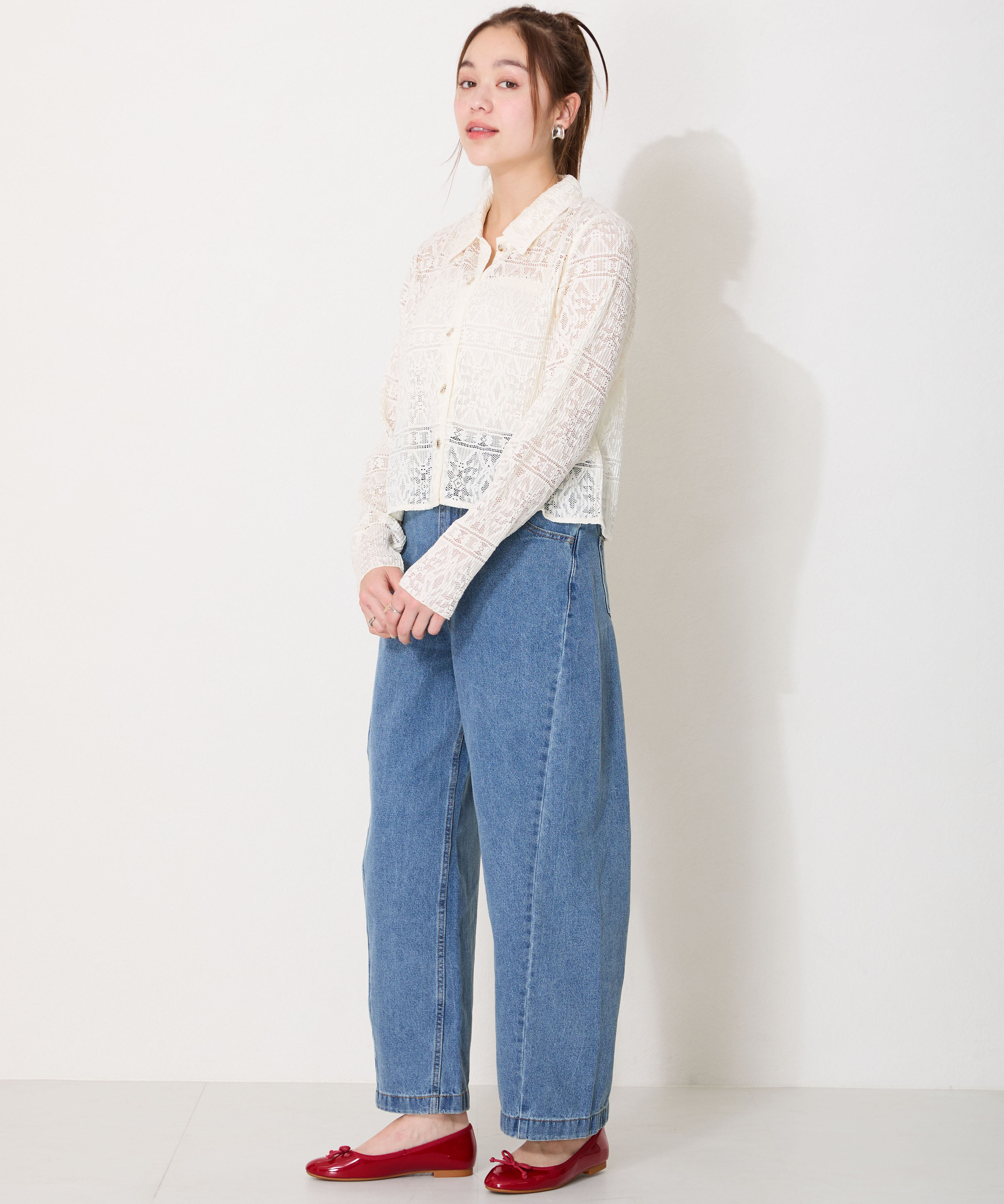 ORiental TRaffic「【 WEB限定 /累計7万足突破】 バレエシューズ /R-4006 パンプス フラット 厚手クッション エナメル」|パンプス|