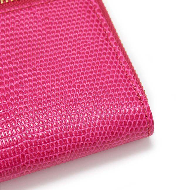 TOPKAPI 「イタリアンレザー・リザード型押し・Lファスナー長財布マチ付き LUCIA[ルチア]」|財布|