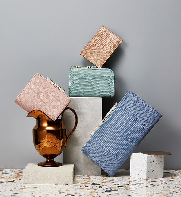 TOPKAPI 「イタリアンレザー・リザード型押し・がま口２つ折り財布 LUCIA[ルチア]」|財布|