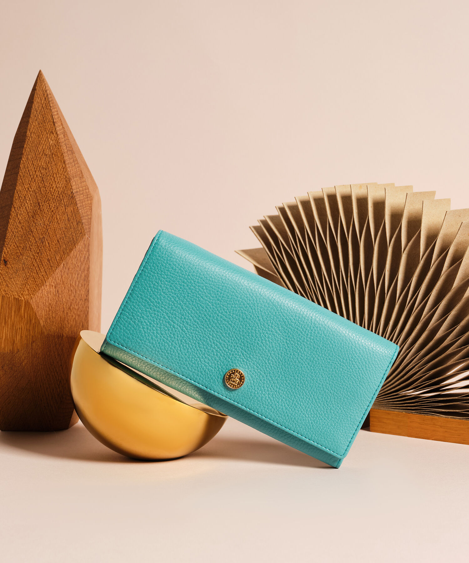 TOPKAPI 「【TOPKAPI】 イタリアンシュリンクレザー 長財布 fortuna フォルトゥナ」|財布|ターコイズブルー