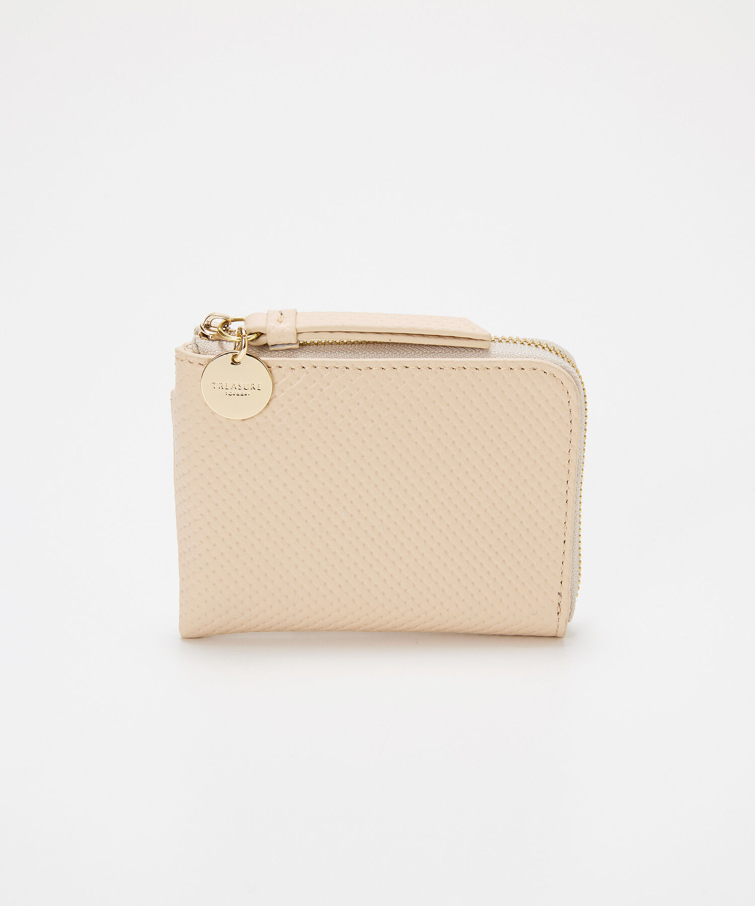 TOPKAPI BREATH「【TREASURE TOPKAPI】クロスエンボス レザー L字ファスナー ミニ 財布」|財布|