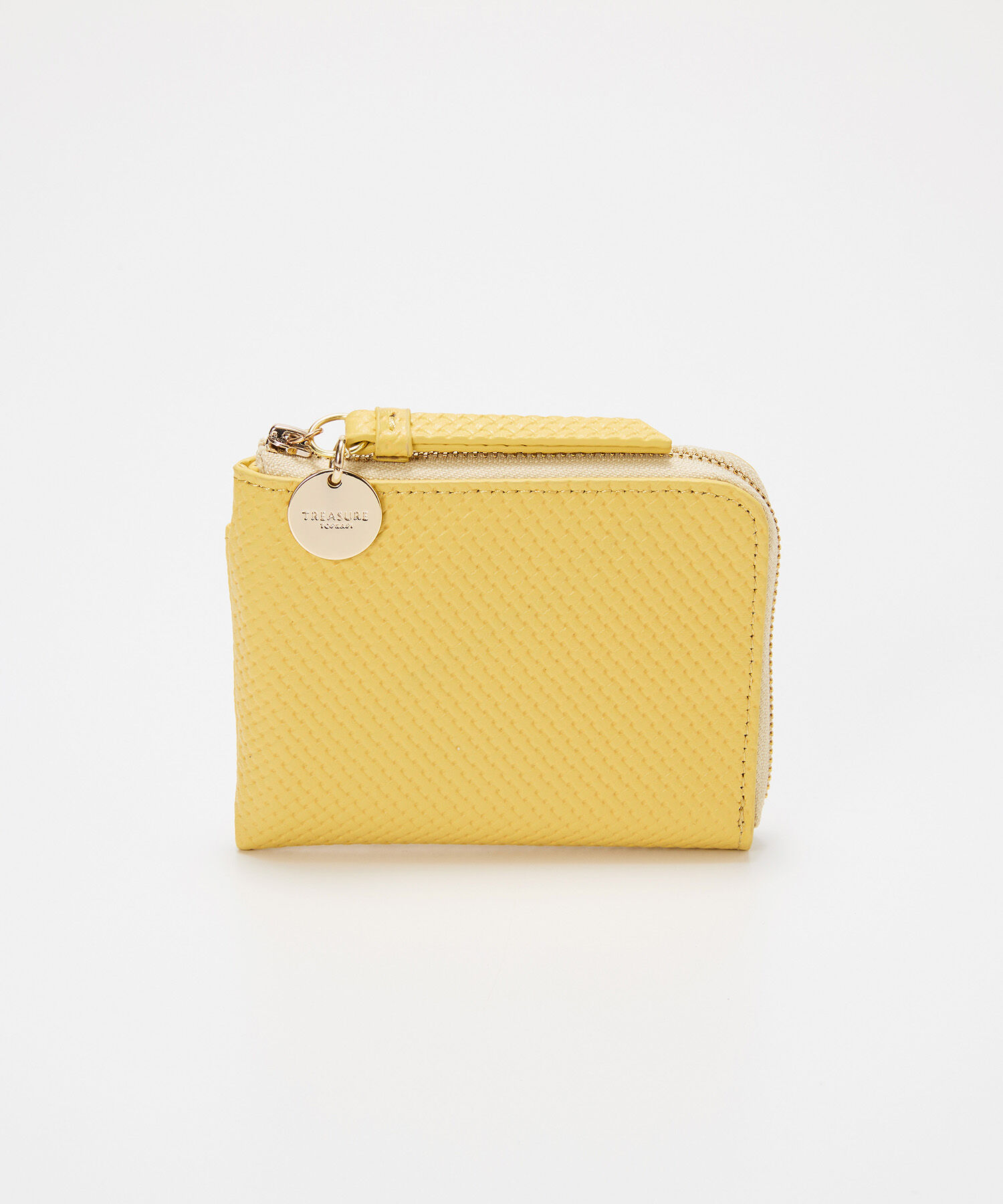 TOPKAPI BREATH「【TREASURE TOPKAPI】クロスエンボス レザー L字ファスナー ミニ 財布」|財布|