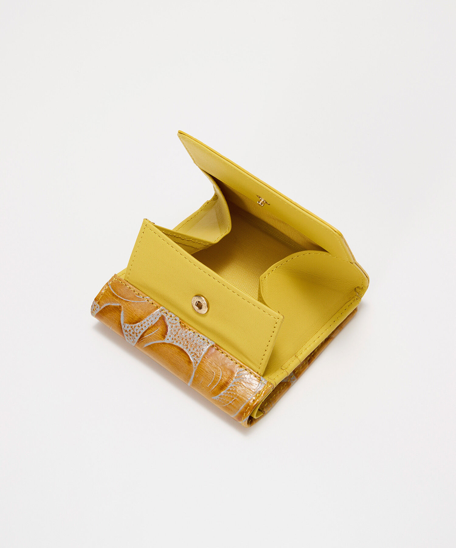 TOPKAPI BREATH「【TREASURE TOPKAPI】ローズエンボス ツヤ レザー 二つ折り財布」|財布|