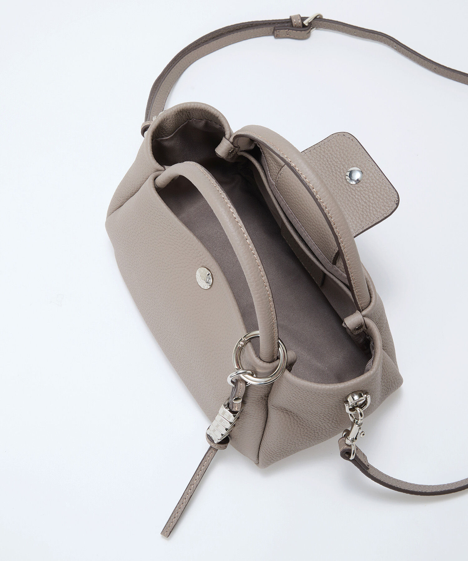 TOPKAPI BREATH「【Breath TOPKAPI】シュリンクレザー ショルダー付き ミニ トートバッグ / チャーム付き」|ショルダー・メッセンジャー|