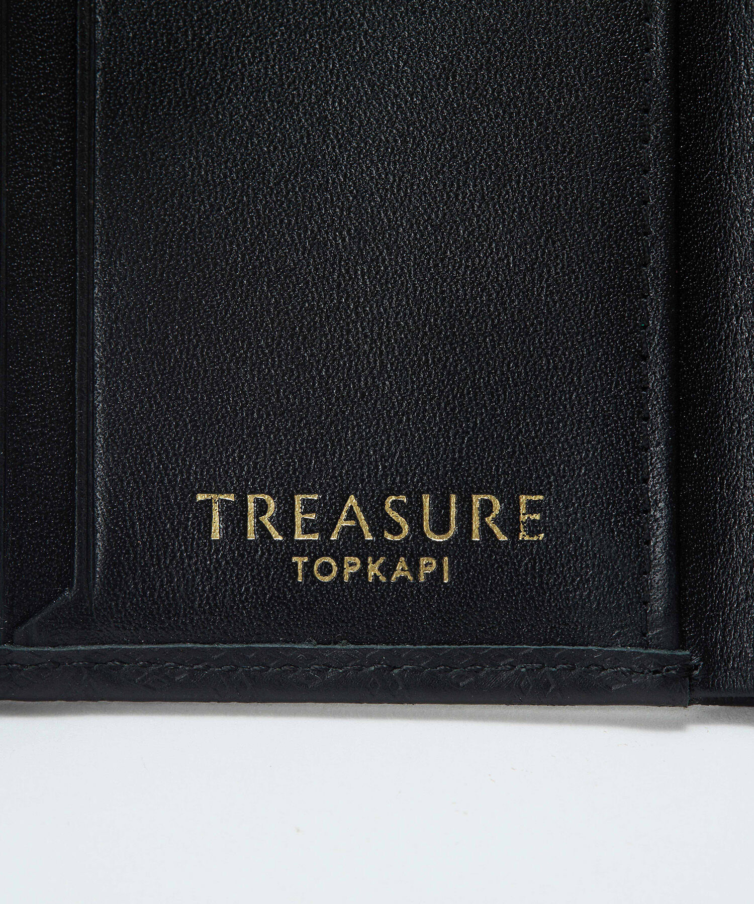 TOPKAPI TREASURE「【TREASURE TOPKAPI】スムースレザー 幾何柄 二つ折り財布」|財布|