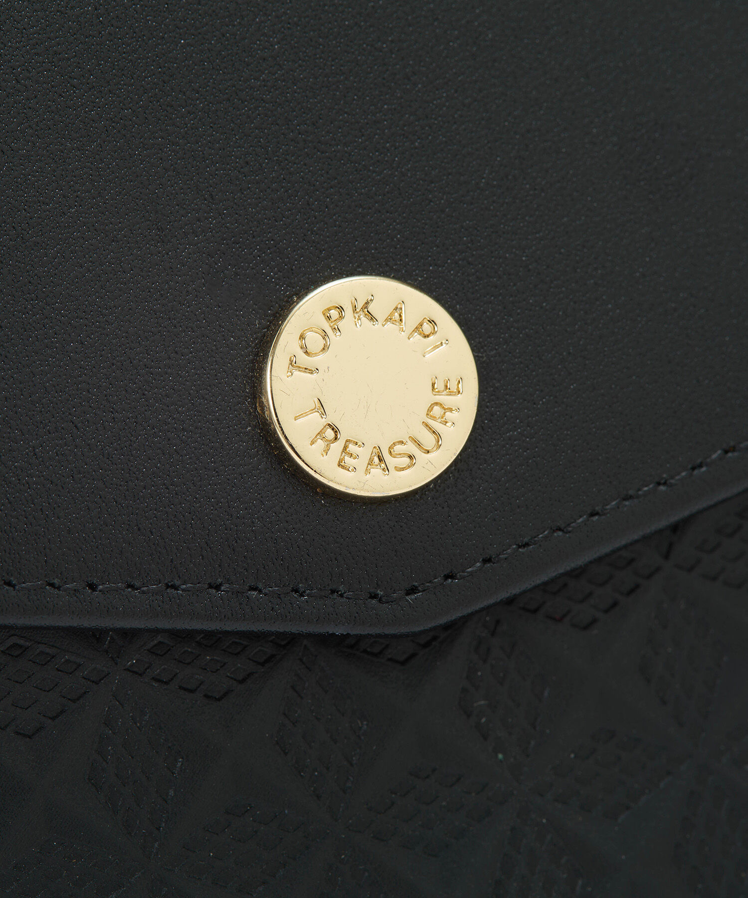 TOPKAPI TREASURE「【TREASURE TOPKAPI】スムースレザー 幾何柄 二つ折り財布」|財布|