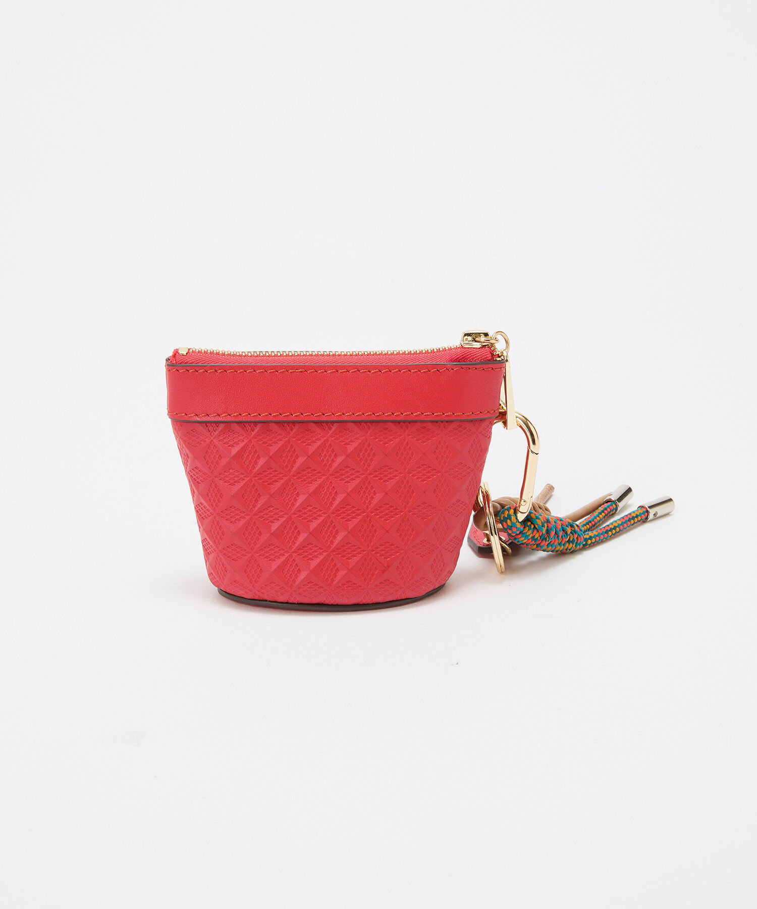 TOPKAPI TREASURE「【TREASURE TOPKAPI】スムースレザー 幾何柄 マルチケース バッグチャーム」|財布|